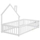 preview thumbnail 24 of 44, House-Shaped Headboard Floor Bed, Bed Platform with Fence Design