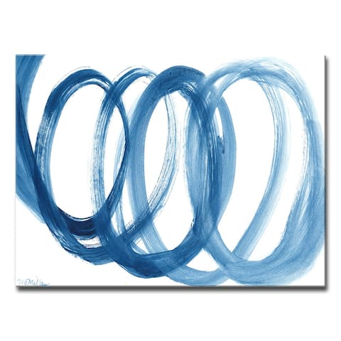 Carson Carrington 'Loopy Blue' by Dana McMillan Art Canvas