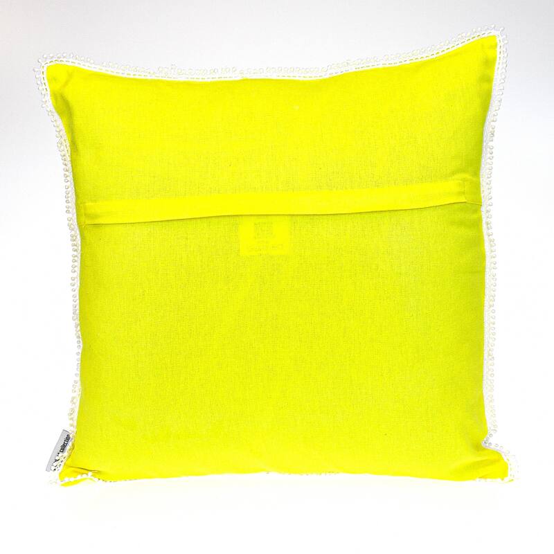 Solid Square Throw Pillow - 20" - Yellow