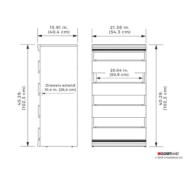 ClosetMaid Modular Storage 4-Drawer Unit
