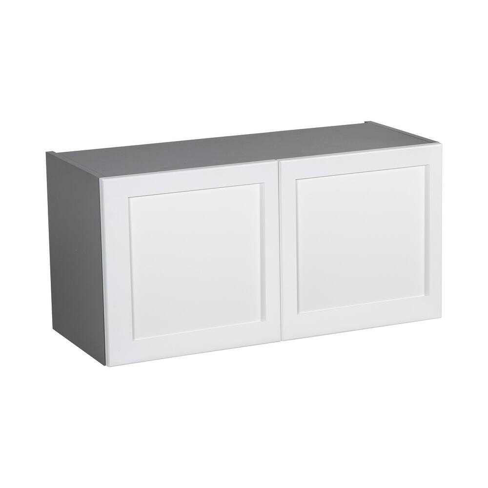 30" x 18" Wall Cabinet-Double Door-Grey - 30 x 18 x 12
