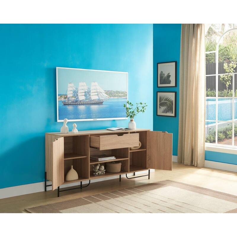 Office Desk, Computer Desk with Hidden Storage Shelve, Drawer and USB/Power Outlet in Red Cocoa