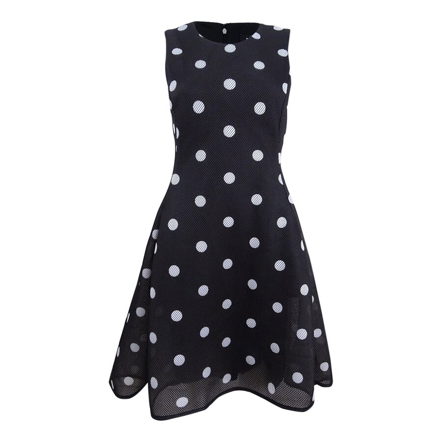 dkny black and white dress