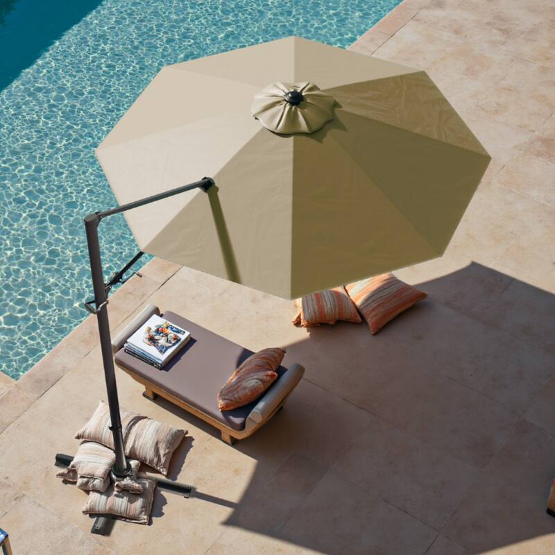 Patiowell 10FT Patio Umbrella with Push Button Tilt and Crank, Outdoor Umbrella, Multiple Colors