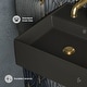 preview thumbnail 3 of 4, Claire 15" Ceramic Wall Mount Sink In Matte Black - 15.0" x 15.0" x 5.0"