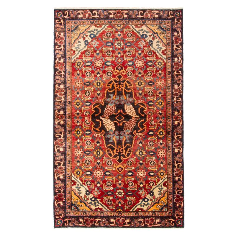 ECARPETGALLERY Hand-knotted Anadol Red Wool Rug - 4'0 x 6'11