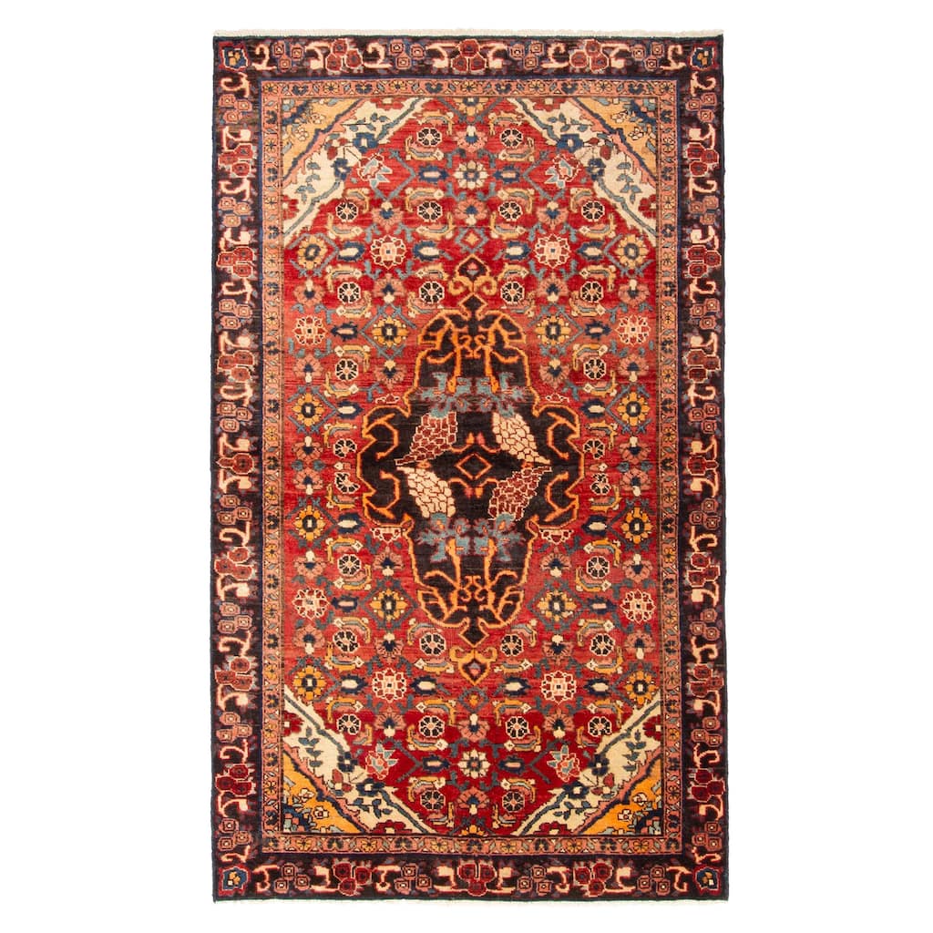 ECARPETGALLERY Hand-knotted Anadol Red Wool Rug - 4'0 x 6'11