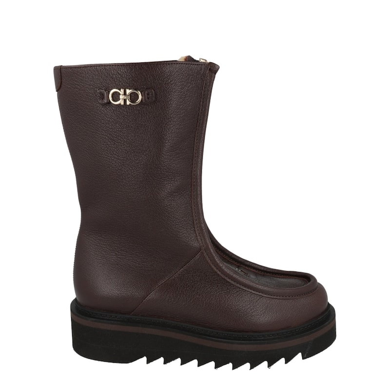 Ferragamo Eurialo F Leather Boots - 5