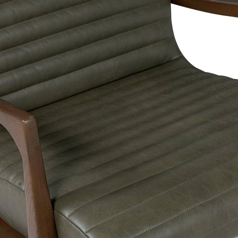 Poly & Bark Rowan Lounge Chair - Full Grain Genuine Italian Leather