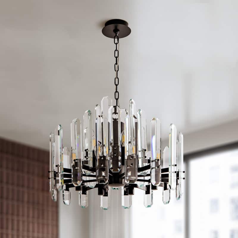 KAYLA 54in Modern Luxury Crystal Chandelier Lighting - LED Ceiling Light Fixture