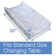 preview thumbnail 4 of 3, 3 Sided Contoured Changing Pad for Babies and Infants - White