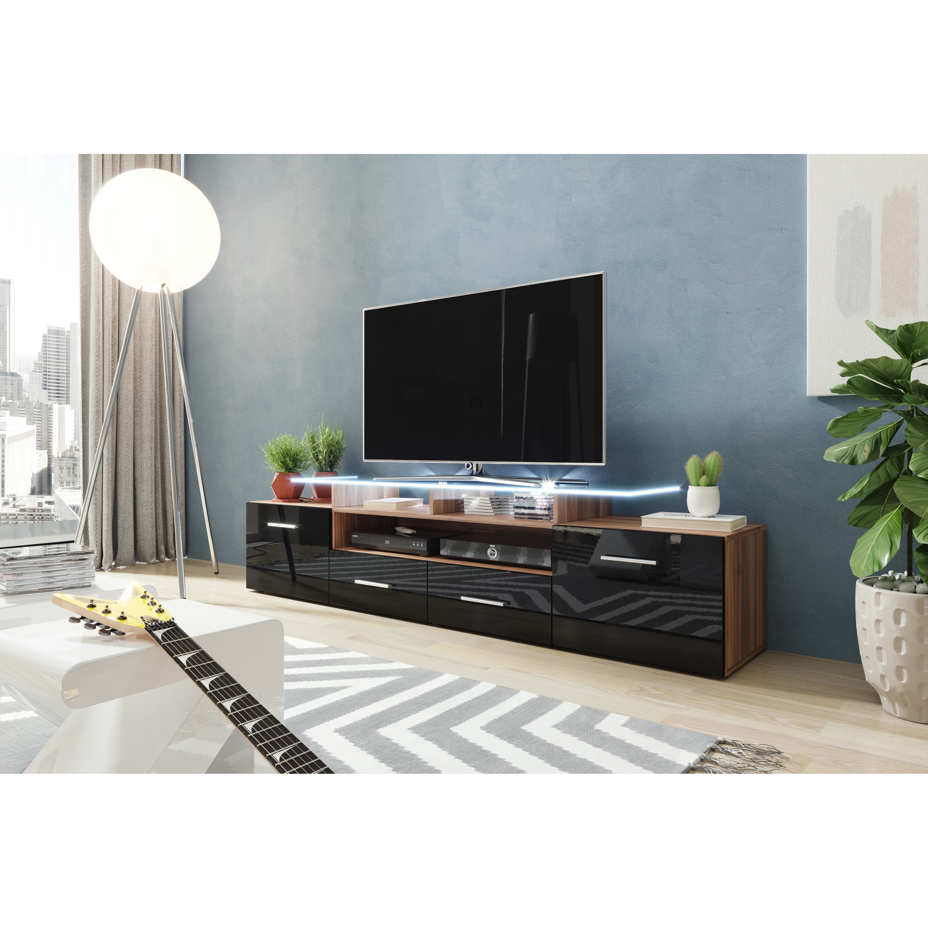 Everest Solid Oak Small Plasma TV Unit Entertainment cabinet with Drawer Shelf