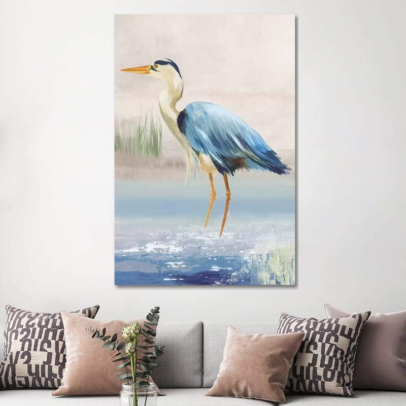 iCanvas "Heron On The Beach II" by Aimee Wilson Canvas Print