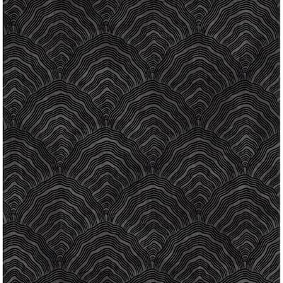 Seabrook Designs Koi Confucius Scallop Unpasted Wallpaper