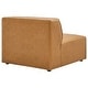 preview thumbnail 22 of 31, Mingle Vegan Leather 4-Piece Sectional Sofa