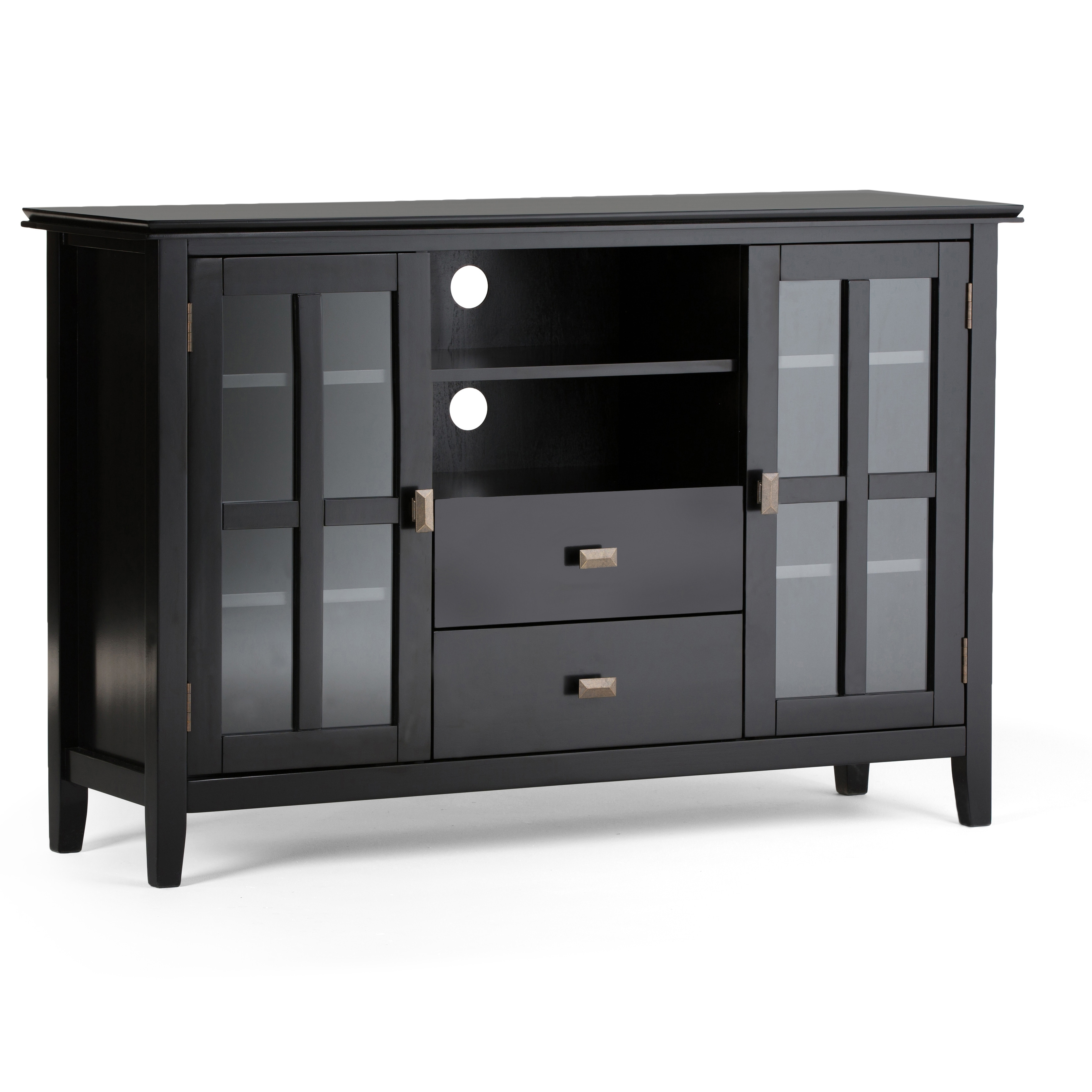 Wyndenhall stratford solid wood 53 inch wide contemporary tv media stand for tvs up to 55 inches hotsell