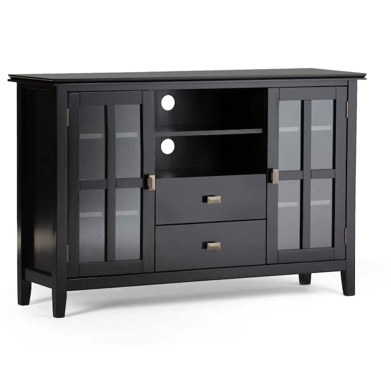 WYNDENHALL Stratford 53-inch Solid Wood TV Media Stand - 53 inch wide