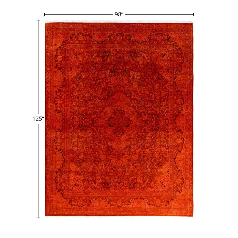 Contemporary Overdyed Wool Hand Knotted Area Rug - 8' 2" x 10' 5"