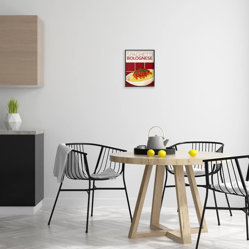 Stupell Spaghetti Classic Kitchen Framed Giclee Art Design By Kim Allen