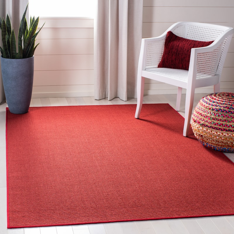 Martha Stewart by SAFAVIEH Klarita Sisal & Jute Area Rug - 8' x 10' - Red