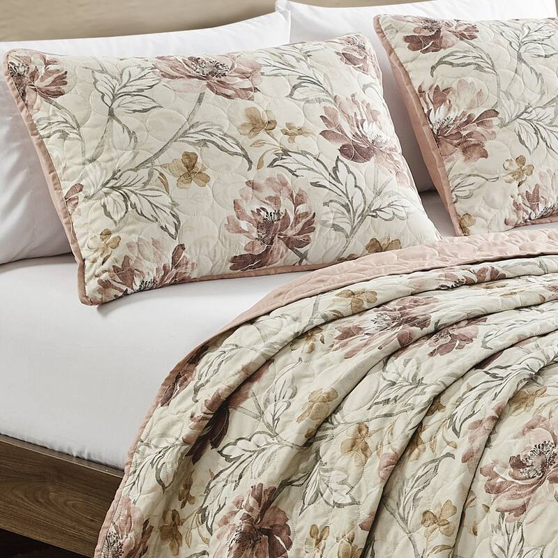 Shatex Bahamar 3 piece Lightweight Bedspread set,Oversized Reversible Quilt set,Bedding Comforter Set