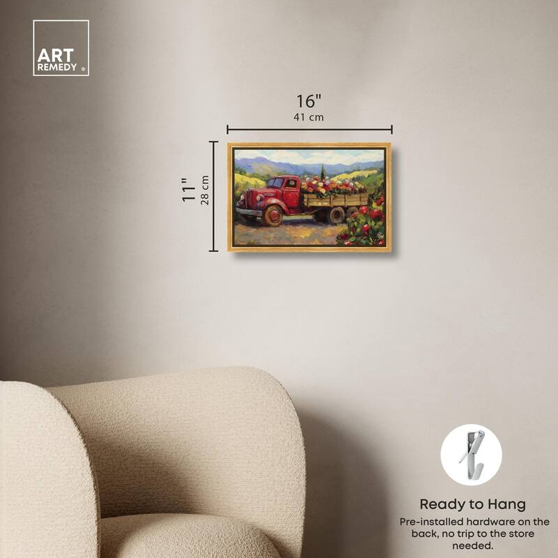 Flowers in Transit II Canvas by Art Remedy