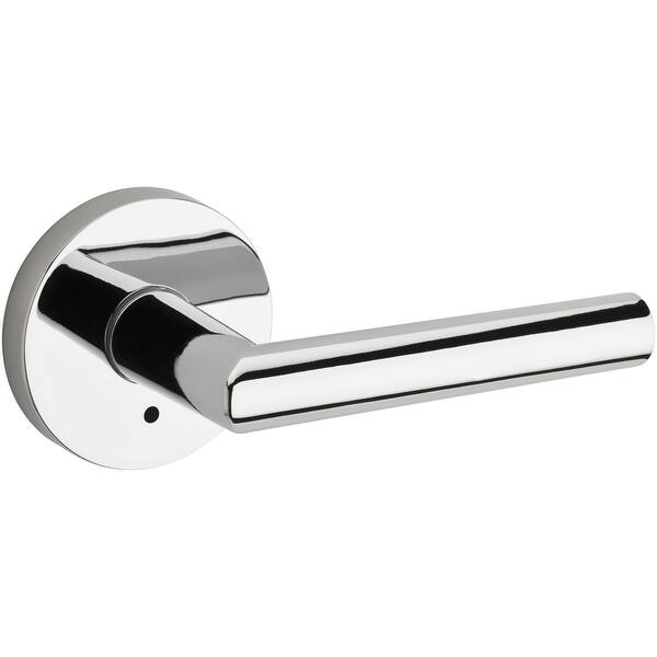 Kwikset 155mil Milan Privacy Door Lever Set With Push Button Lock And Emergency Egress