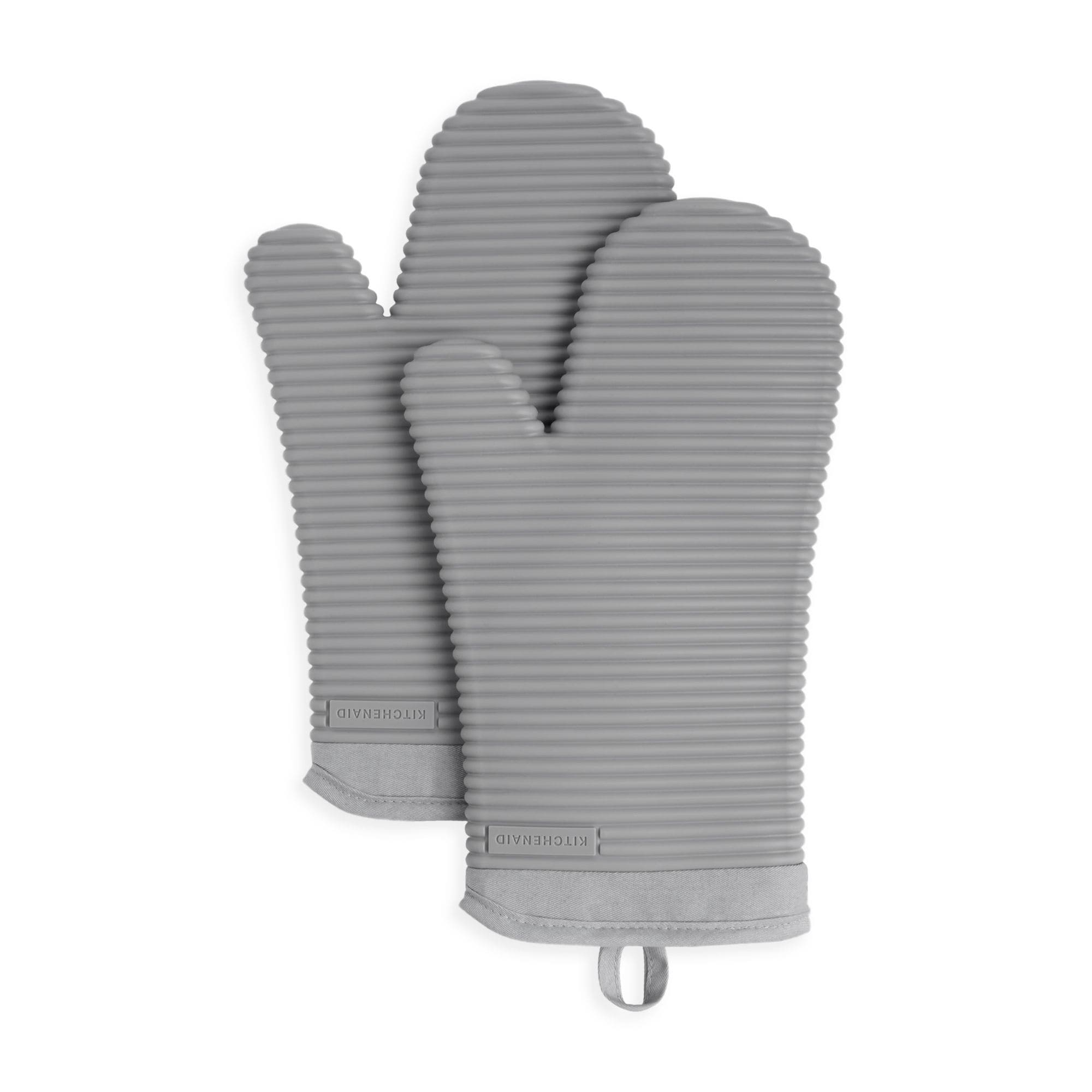 KitchenAid Asteroid Mini Oven Mitt - 2 Pack - Gray, 5.5 x 8 in