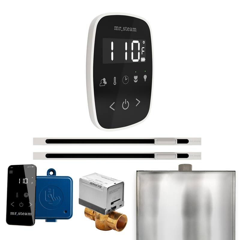Mr Steam BFXL Butler Flex Max Linear Package Steam Shower Control - Black / White