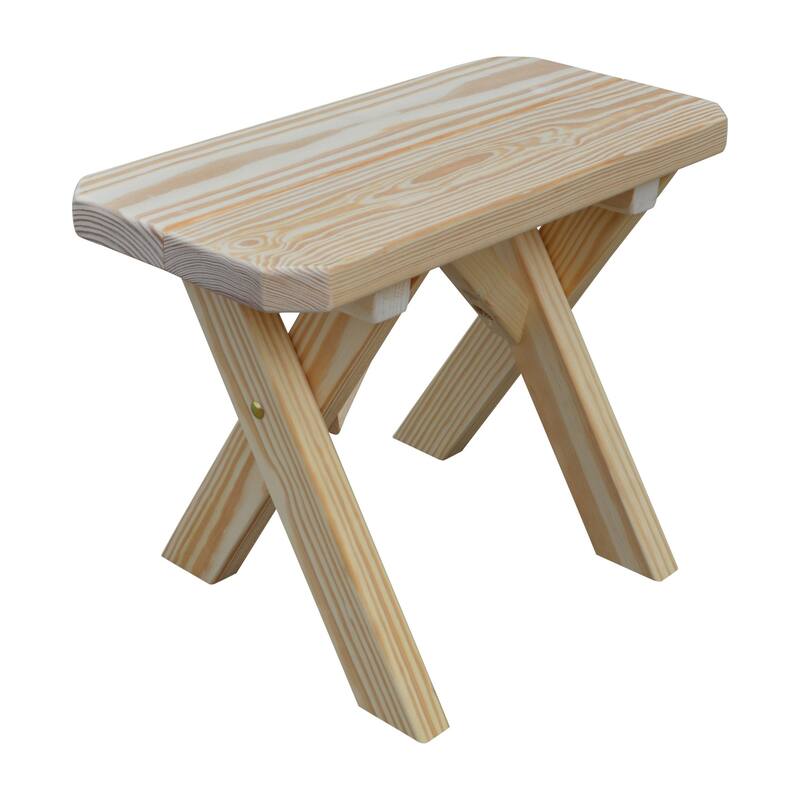 Pine 2' Crossleg Bench