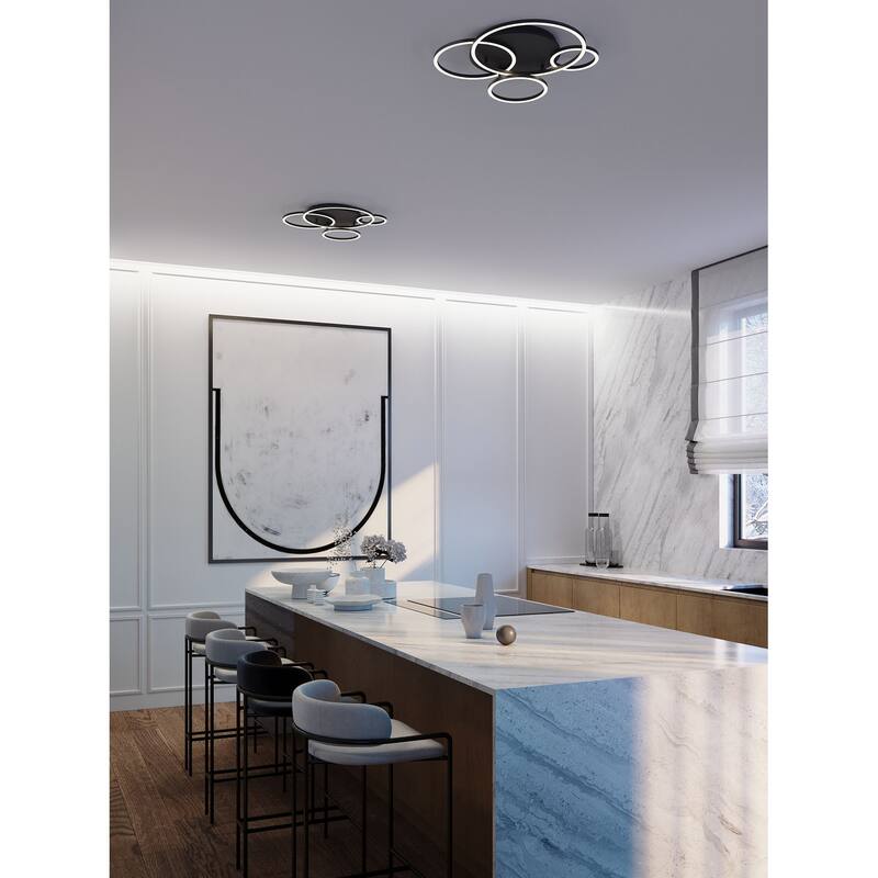 AFX ORBF24LAJD1 Orbit 24" Wide LED Semi-Flush Ceiling Fixture
