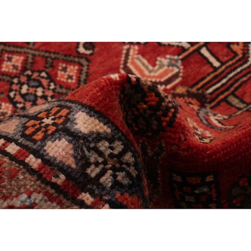 ECARPETGALLERY Hand-knotted Andelz Red Wool Rug - 3'1 x 9'9