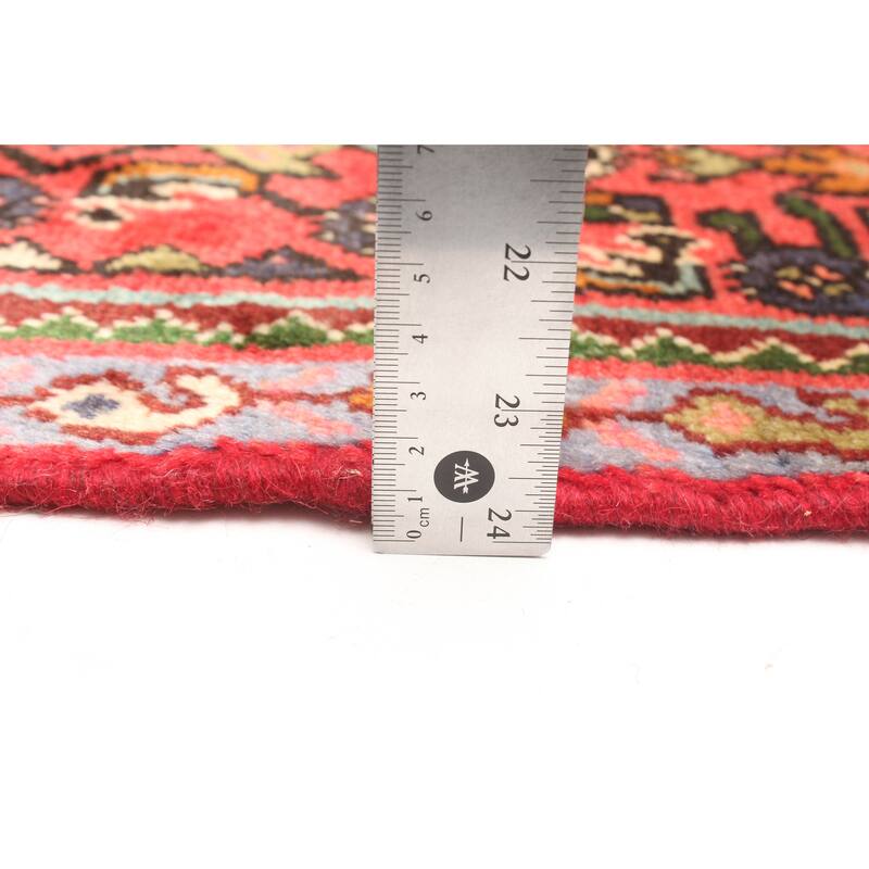 ECARPETGALLERY Hand-knotted Andelz Red Wool Rug - 2'0 x 11'6