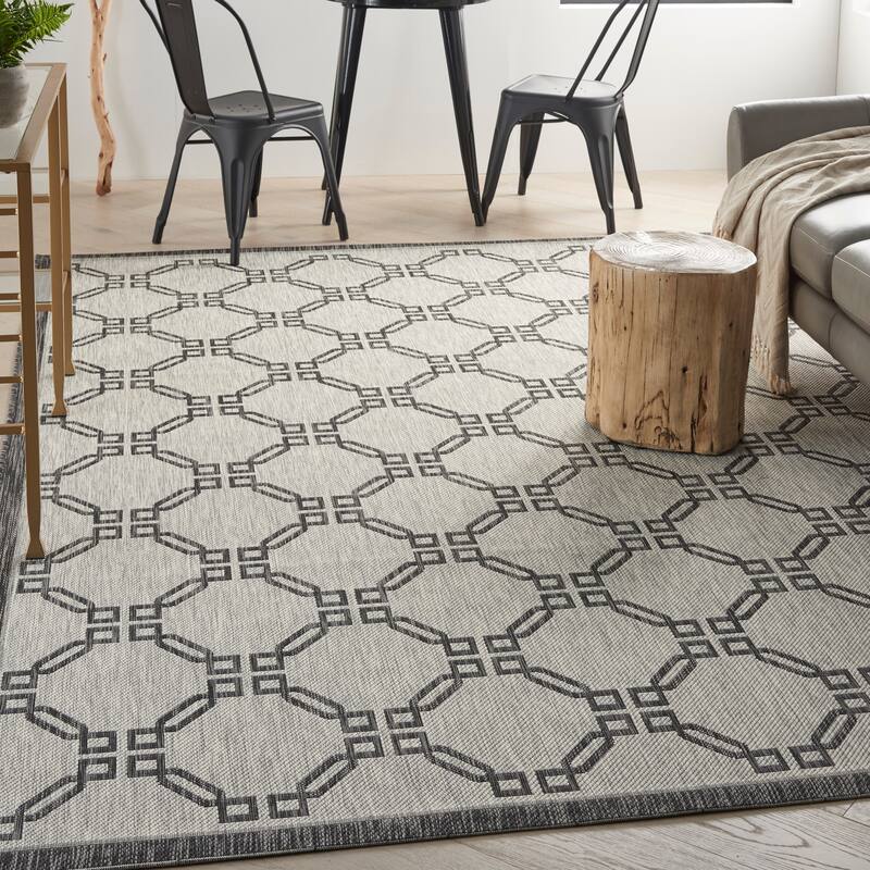 Nourison Garden Party Geometric Casual Indoor/Outdoor Area Rug