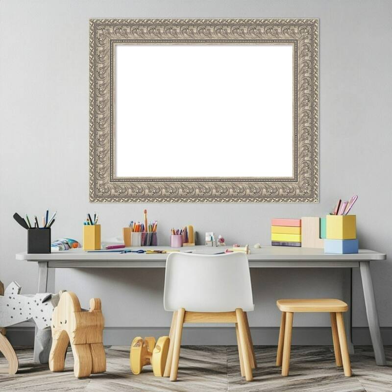 Sydney Silver Framed Dry Erase Magnetic Board