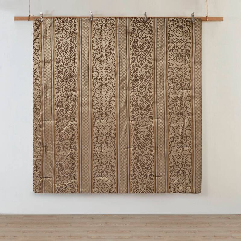 Madison Park Bella 6 Piece Jacquard Comforter Set with Throw Pillows