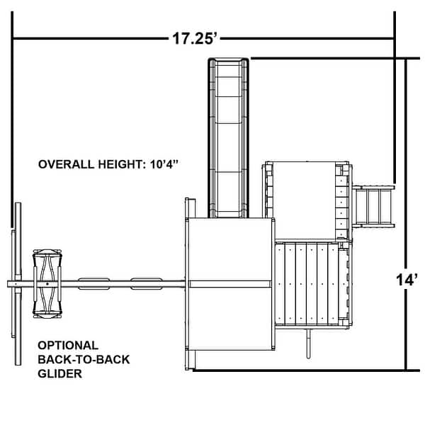 Congo Monkey Playsystem 2 with Swing Beam Green and Sand Bed Bath