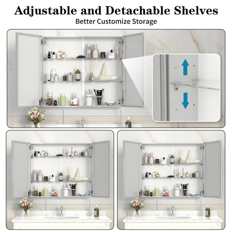 32"x 28" Medicine Cabinet with Mirror