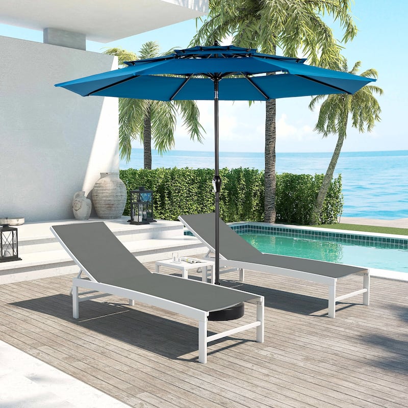 Versatile Aluminium Auto-Tilt Umbrella for Outdoor Spaces, Enhancing Patio Experience