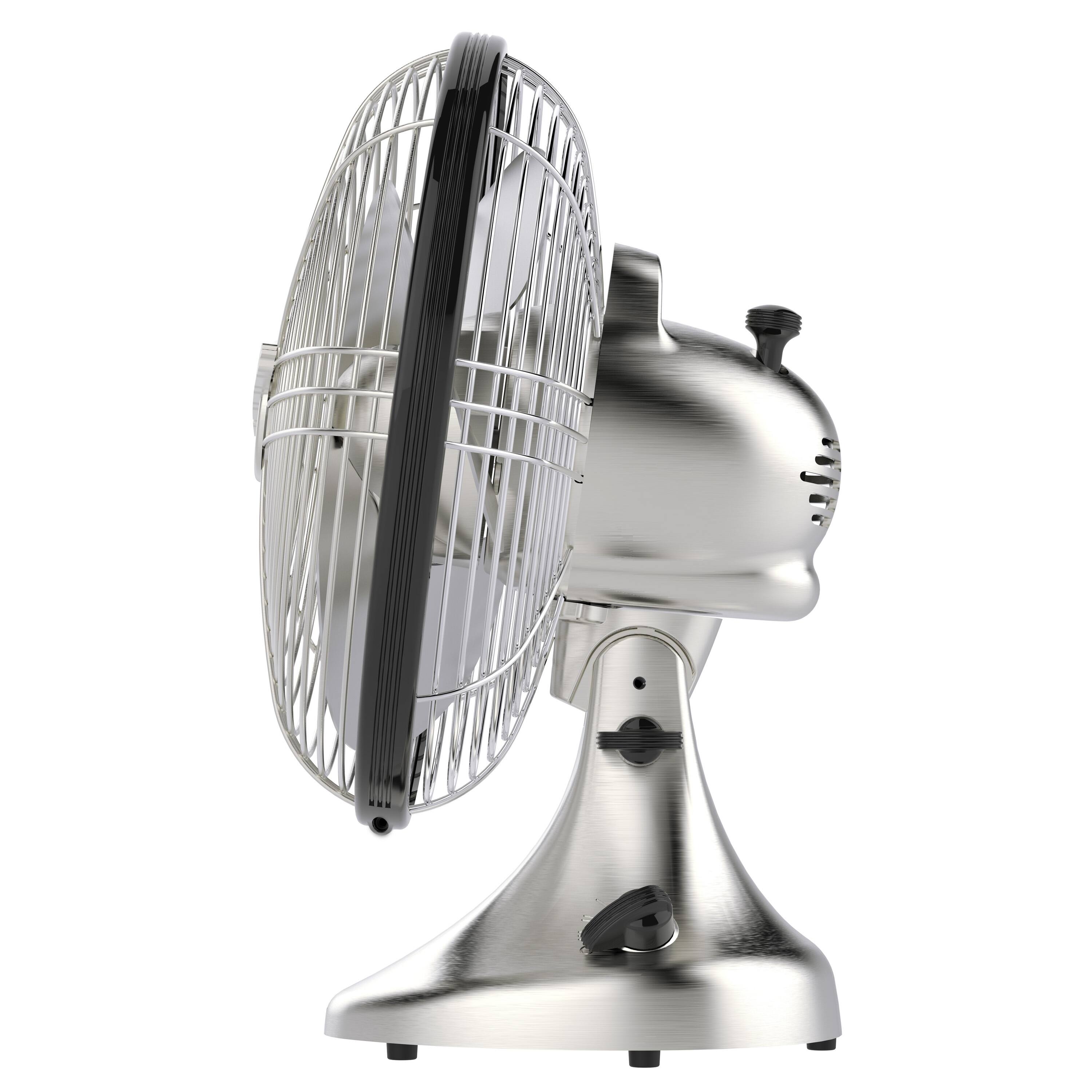 Vornado Silver Swan S Small Room Oscillating Fan, Matte Black Bed