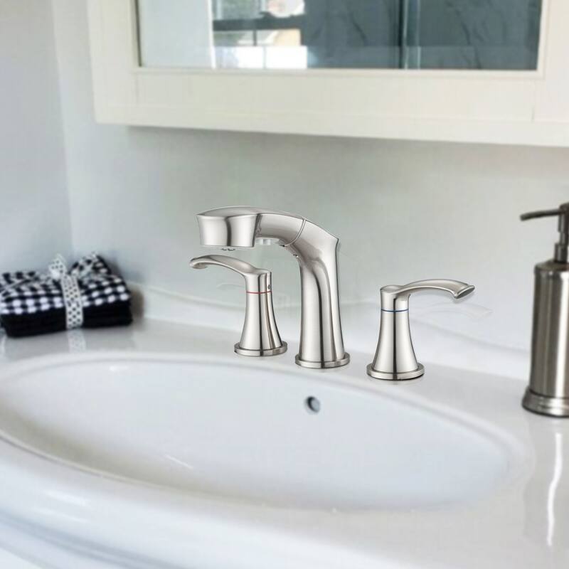 Adjustable Temperature Pull Out Sprayer Bathroom Faucet