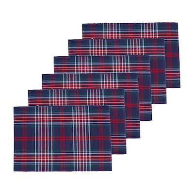Douglas Plaid Placemat Set 6