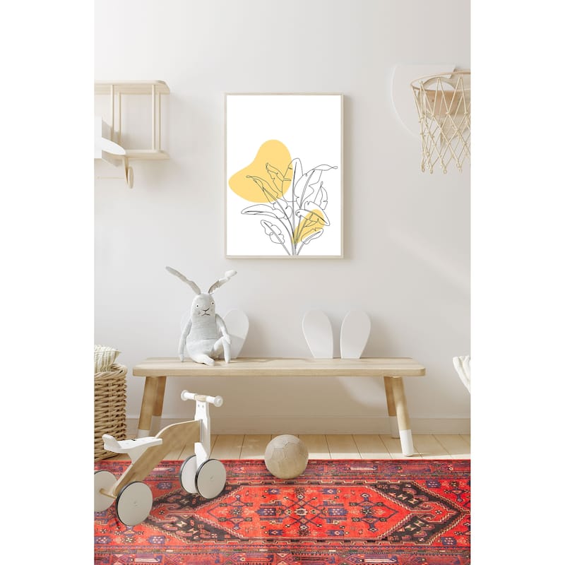 ECARPETGALLERY Hand-knotted Andelz Red Wool Rug - 4'6 x 7'1