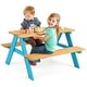 preview thumbnail 10 of 8, Kids Picnic Table Set Children Outdoor Wooden Table with Bench Seats - See Details