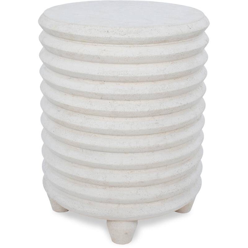 Renwil Aleksi Indoor/Outdoor Volcanic Stone Side Table , Natural