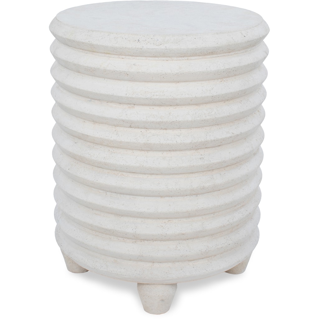 Renwil Aleksi Indoor/Outdoor Volcanic Stone Side Table , Natural