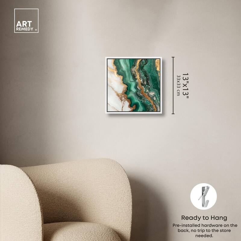 Malachite Majesty Canvas by Art Remedy