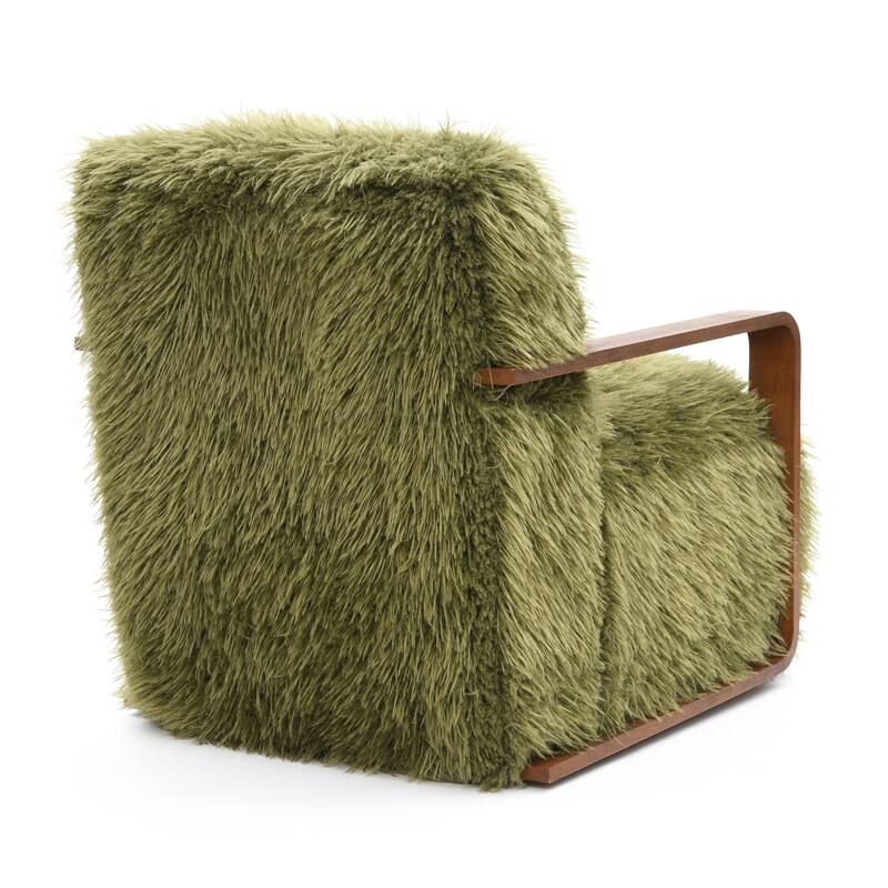 Furniture of America Neyra Modern 28-inch Faux Fur Accent Arm Chair