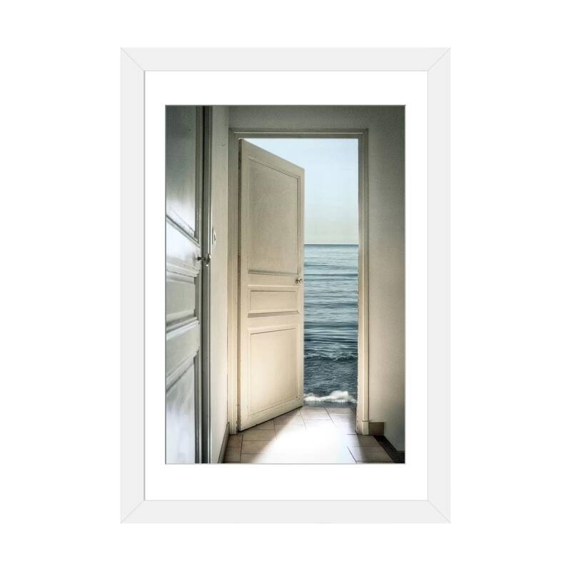 iCanvas "Behind The Door" by Christian Marcel - White - 32x24x1