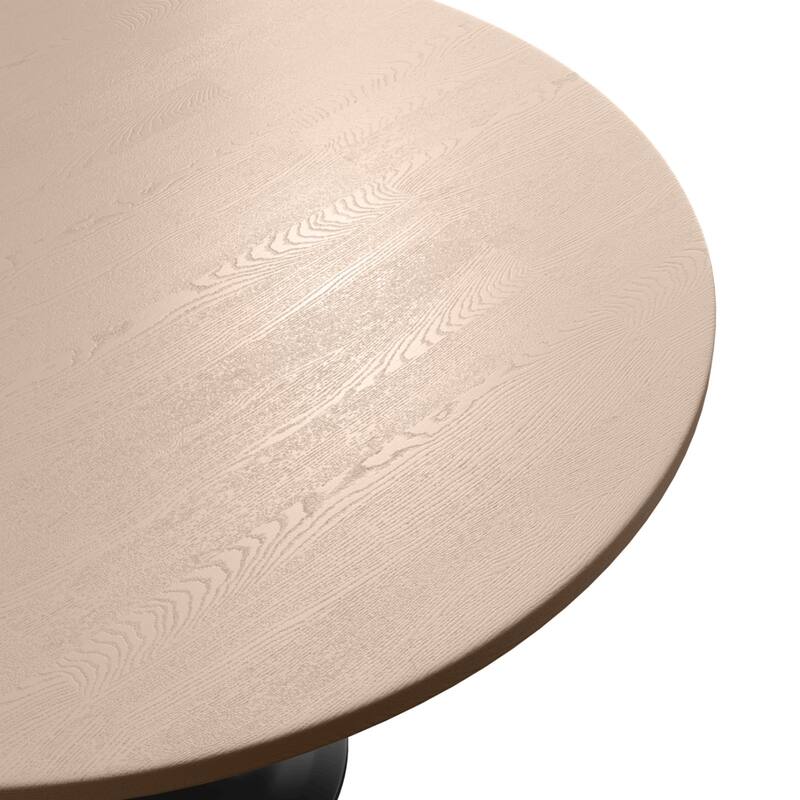 Verve 48" Round Dining Table MDF Top Black Steel Base - 47.24